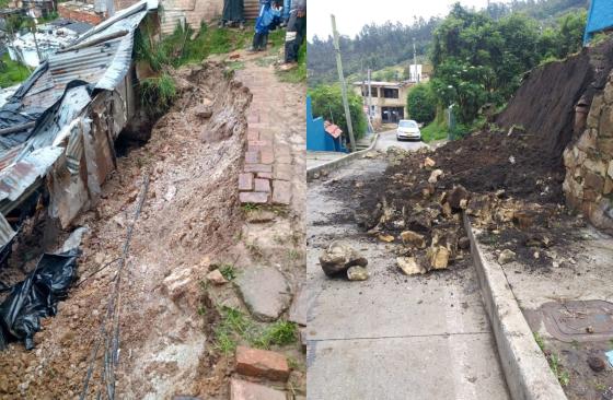 Deslizamiento e inundación en Usme Deslizamiento e inundación en Usme
