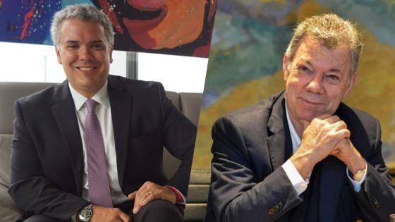 Presidente Duque y Juan Manuel Santos Presidente Duque y Juan Manuel Santos