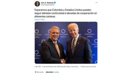 Iván Duque y Joe Biden