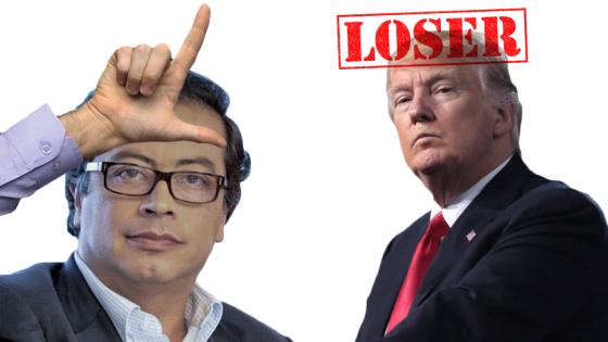 Gustavo Petro llama loser Donald Trump