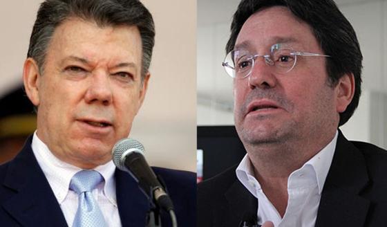 Pacho Santos y Juan Manuel Santos Pacho Santos y Juan Manuel Santos