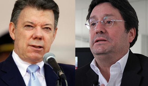 Pacho Santos y Juan Manuel Santos