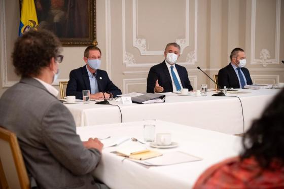 Reunión presidente Iván Duque excombatientes Reunión presidente Iván Duque excombatientes