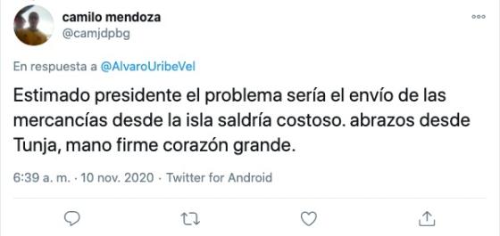 La criticada propuesta de Álvaro Uribe para ayudar a San Andrés La criticada propuesta de Álvaro Uribe para ayudar a San Andrés