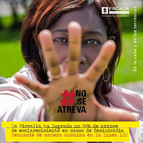 ‘No se atreva’, la campaña que lidera el fiscal Barbosa para proteger a las mujeres ‘No se atreva’, la campaña que lidera el fiscal Barbosa para proteger a las mujeres