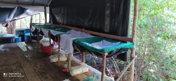 Policía Nacional destruyó laboratorio Policía Nacional destruyó laboratorio