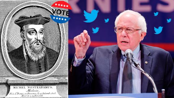 Bernie Sanders predijo las elecciones en EE.UU. al estilo Nostradamus Bernie Sanders predijo las elecciones en EE.UU. al estilo Nostradamus