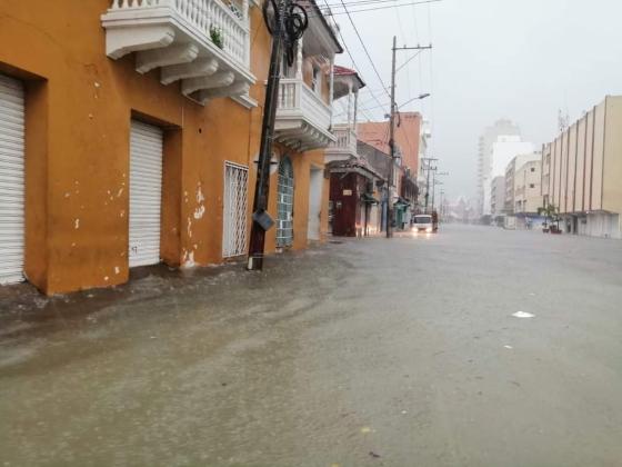 Inundaciones costas colombianas tormenta Iota