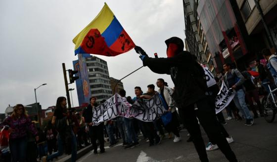 Vías y puntos de concentración para las movilizaciones del 21 de noviembre en Bogotá