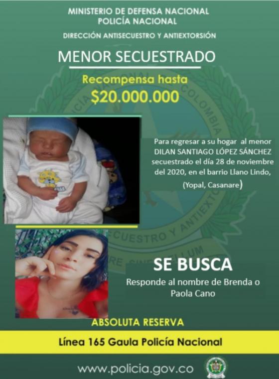 Bebé raptado en Yopal Bebé raptado en Yopal