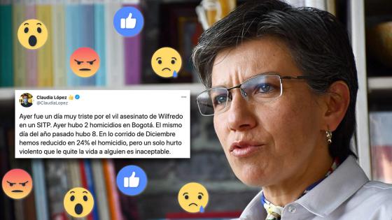 ¿Falta de empatía? Críticas a Claudia López por trino sobre seguridad