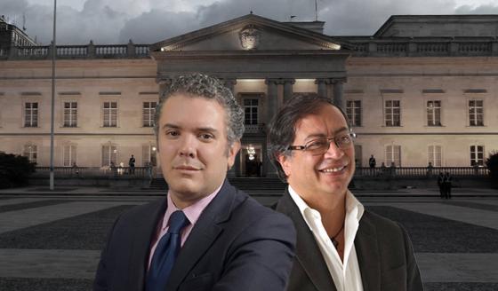 Gustavo Petro e Iván Duque