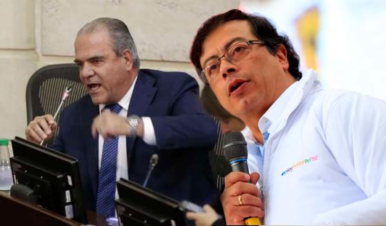 Gustavo Petro y Carlos Felipe Mejía