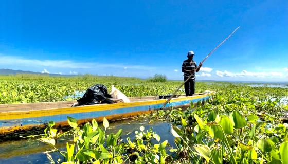 pescador embalse 