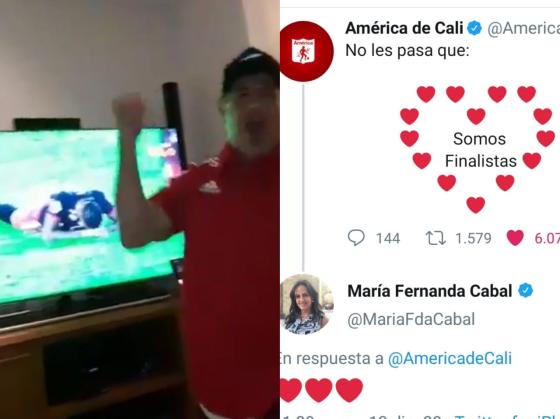 Políticos festejan final del América de Cali Políticos festejan final del América de Cali