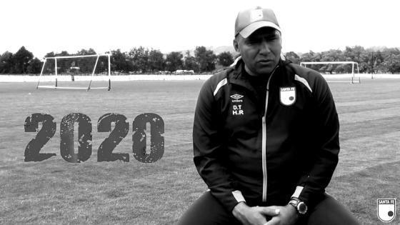 Harold Rivera a hinchas de Santa Fe Harold Rivera a hinchas de Santa Fe