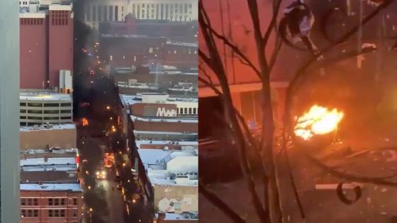 Una potente explosión sacude la ciudad de Nashville, EE.UU. Una potente explosión sacude la ciudad de Nashville, EE.UU.