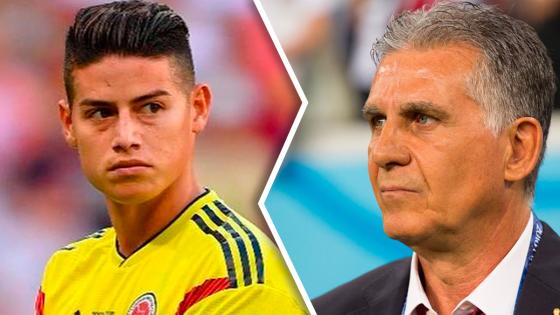 carlos queiroz y su relación con james rodriguez