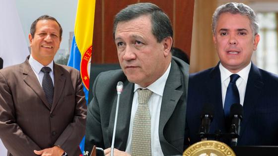Luis Guillermo Pérez, Ernesto Macías e Iván Duque Luis Guillermo Pérez, Ernesto Macías e Iván Duque