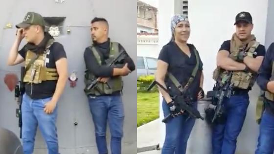 Personas armadas en Cali Manuela Beltrán
