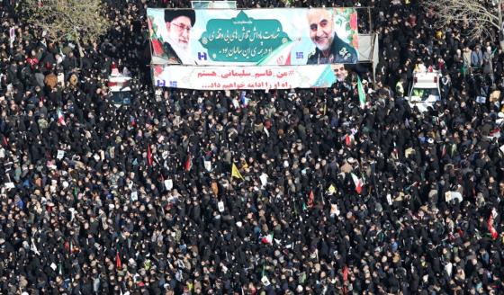 Más de 30 muertos durante funeral del general Soleimani