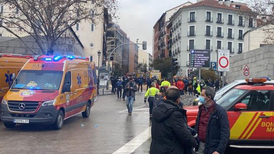Explosión en Madrid se habría ocasionado por fuga de gas