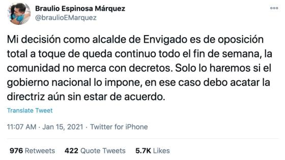 Toque de queda Envigado Toque de queda Envigado