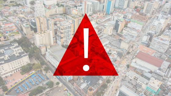 Alerta roja en Bogotá