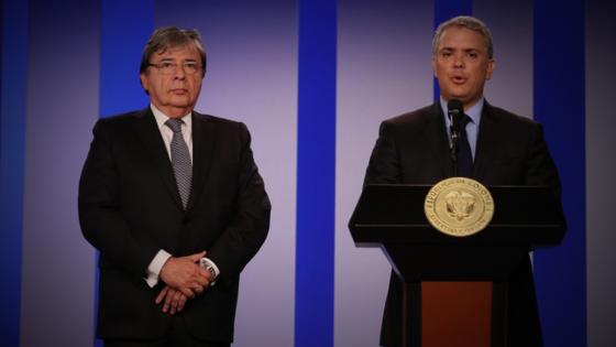 Iván Duque y Carlos Holmes Trujillo 