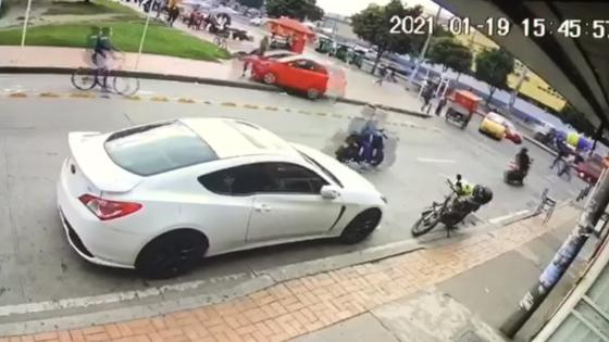 Captura de video accidente Suba