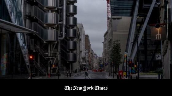 Una calle prácticamente vacía en Londres, el 5 de enero de 2021. 