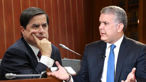 Juan Fernando Cristo e Iván Duque Juan Fernando Cristo e Iván Duque