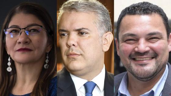 Sandra Ramírez y Sergio Marín señalados de decirle "homicida" a Iván Duque Sandra Ramírez y Sergio Marín señalados de decirle "homicida" a Iván Duque