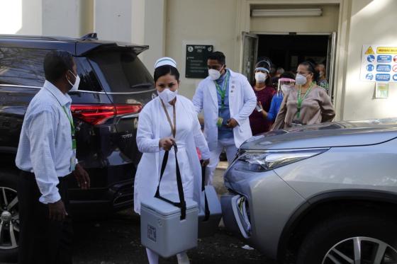 Vacunación del personal salud de Panamá