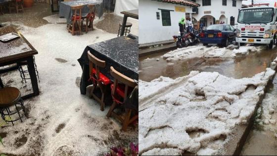 Granizada en Villa de Leyva Granizada en Villa de Leyva