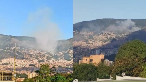 Incendio forestal en Medellín
