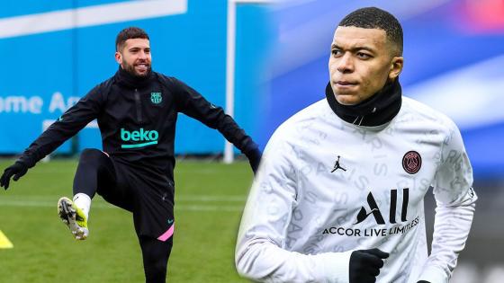 Jordi Alba y Mbappé Jordi Alba y Mbappé