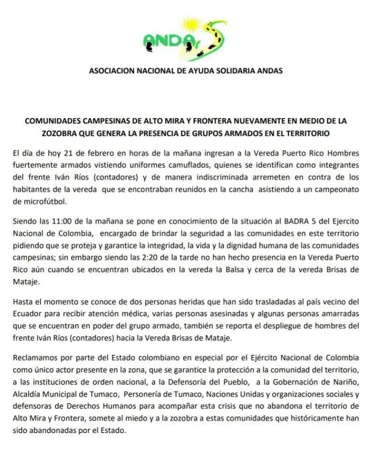 Masacre Tumaco Masacre Tumaco