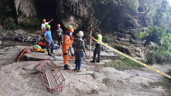 Padre e hijo cayeron por una cascada en Florian, Santander