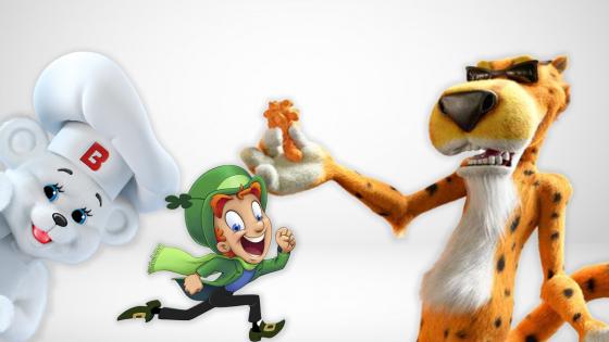 tigre toño, elefante Melvin Personajes en los paquetes de comida