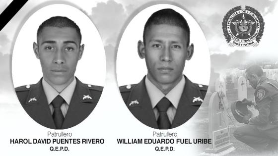 Policías asesinados en el Chocó Policías asesinados en el Chocó