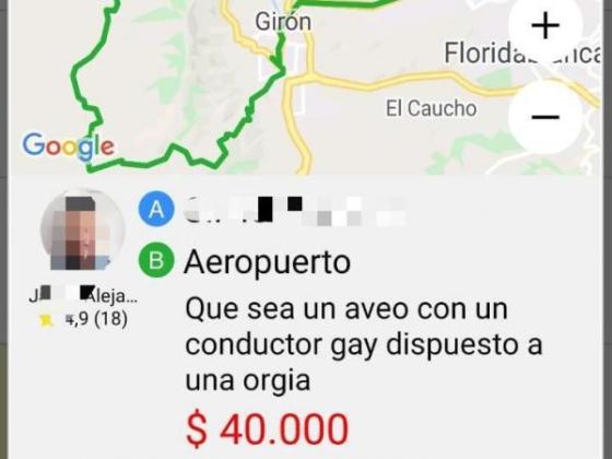 Captura de pantalla de los pedidos que harían en las aplicaciones Captura de pantalla de los pedidos que harían en las aplicaciones