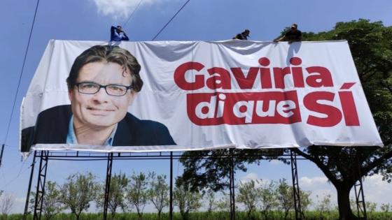 Con vallas le piden a Alejandro Gaviria que diga que sí Con vallas le piden a Alejandro Gaviria que diga que sí