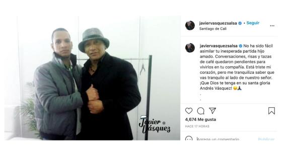 hijo de Javier Vásquez, exvocalista de Grupo Niche