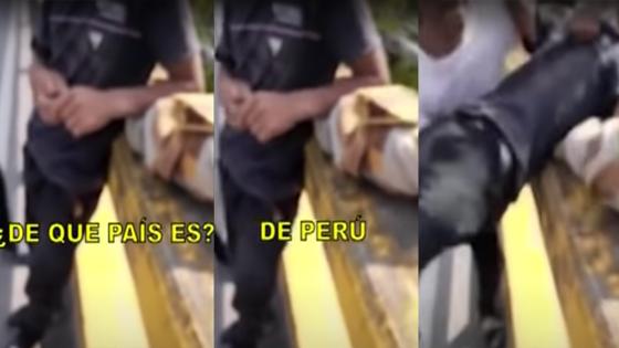 Lanzan a peruano de un puente