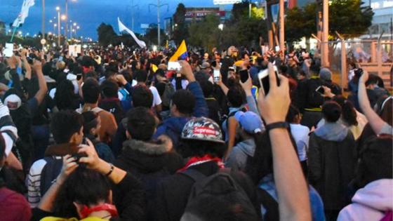 Manifestaciones en Bogotá