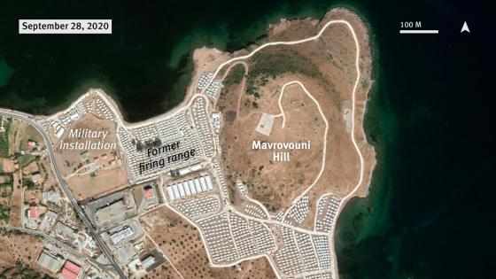 Refugiados en Mavrovouni
