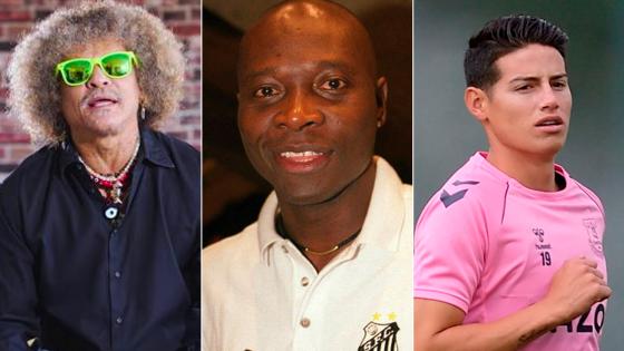 Freddy Rincón, James Rodríguez, Pibe Valderrama Freddy Rincón, James Rodríguez, Pibe Valderrama