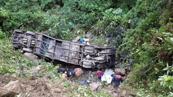 Accidente de bus en Bolivia