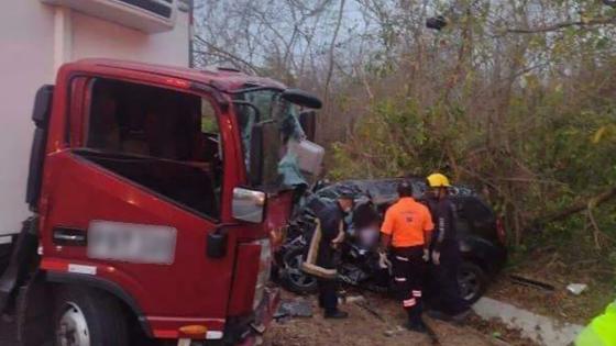 Padre e hija murieron en aparatoso accidente en el Atlántico